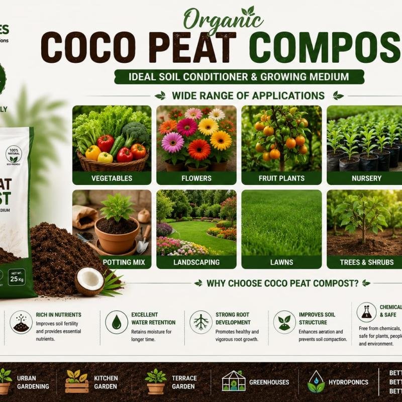 Organic Coco Peat Compost