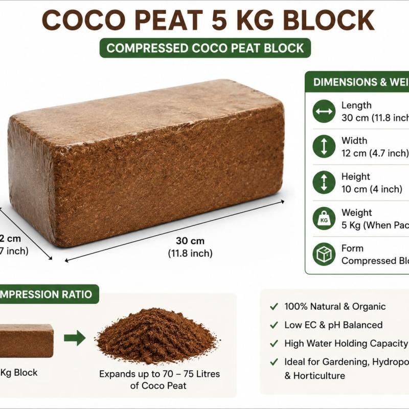 Cocopeat Block 5 Kg